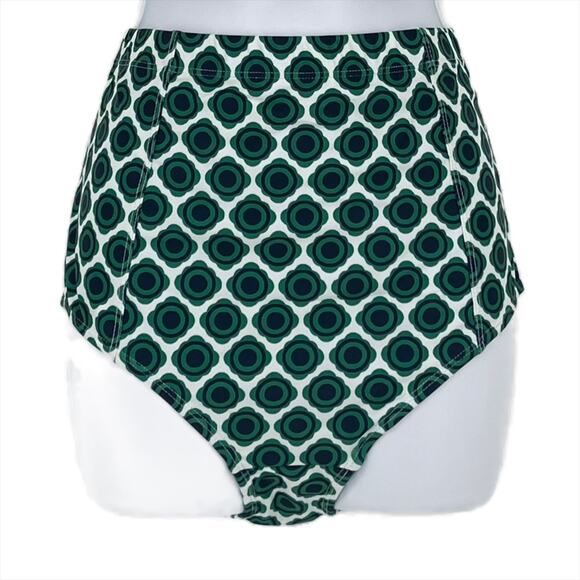 Bikini Bottom Geo Print in Green and Blue Size XL - Picture 3 of 5